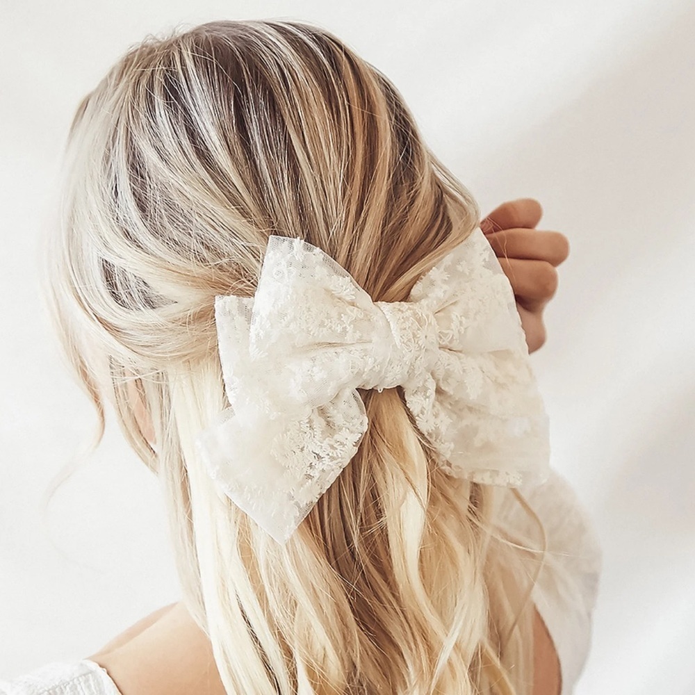 Lulus White Wedding Hair Bow